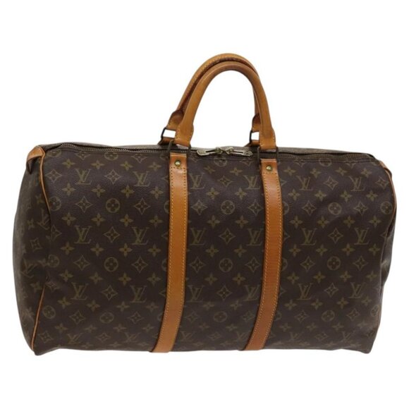 LOUIS VUITTON Monogram Keepall 50 Boston Bag M41426 LV Auth 119818 - Picture 1 of 16